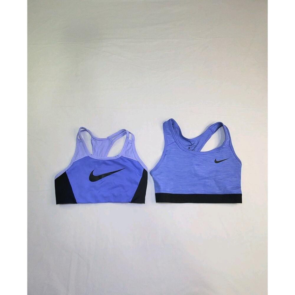 Lot of 2 Nike Dri FIT SIZE S Swoosh Womens Purple Gym Ca2
